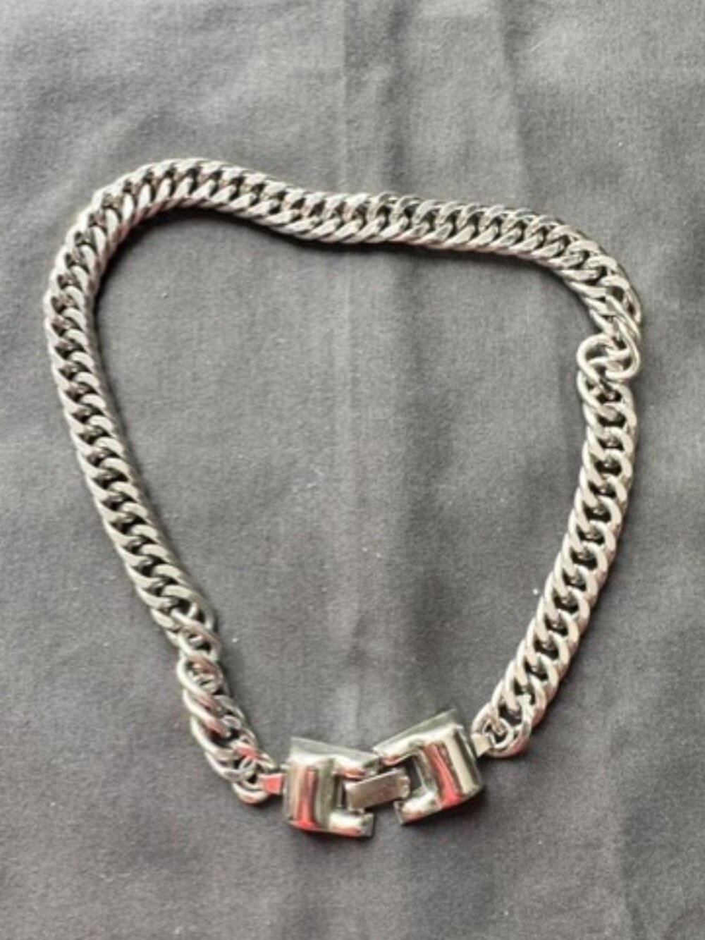 Men’s Silver Tone Miami Cuban Link Bracelet Stainless Steel Style